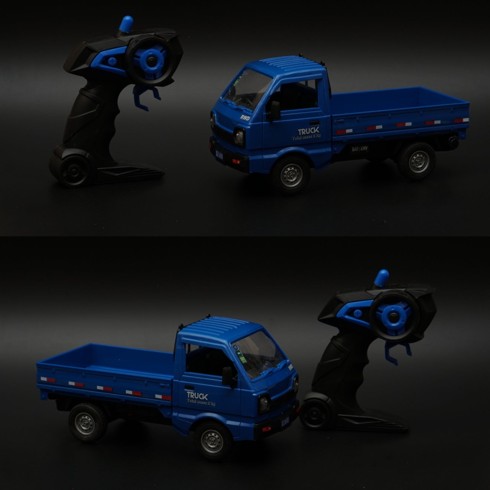 Remote Control Pickup , With Light and Smoke (Blue) – Kunju Vandi
