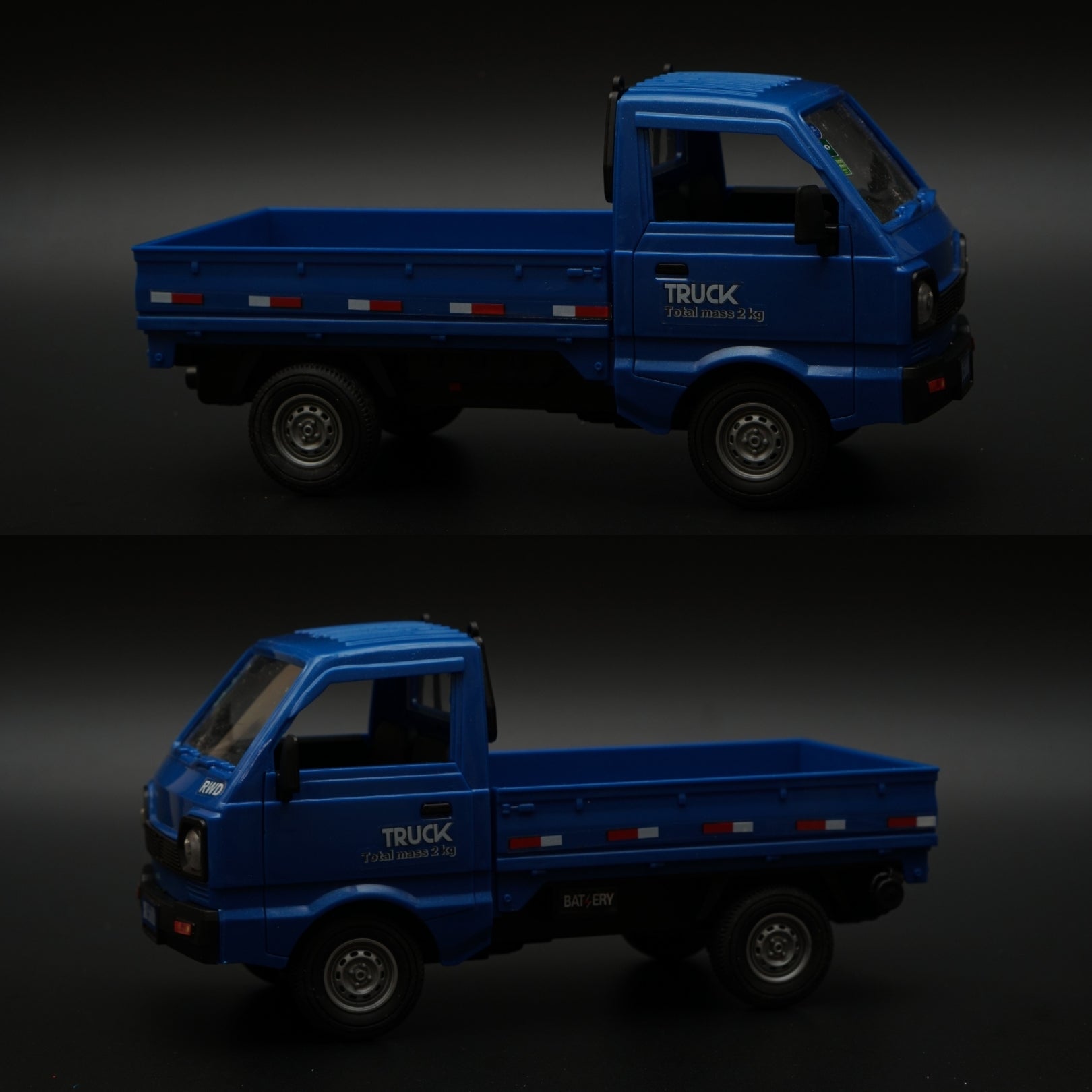 Remote Control Pickup , With Light and Smoke (Blue) -  Kunju Vandi  