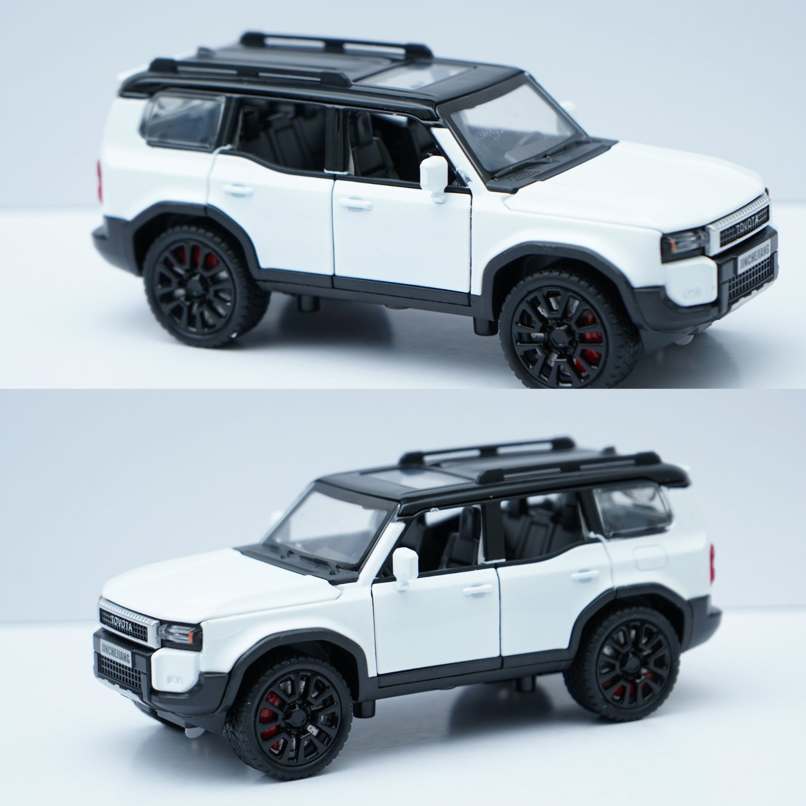 Toyota Land Cruiser Prado 1:32 Scale Diecast Model Car – White Edition -  Kunju Vandi  