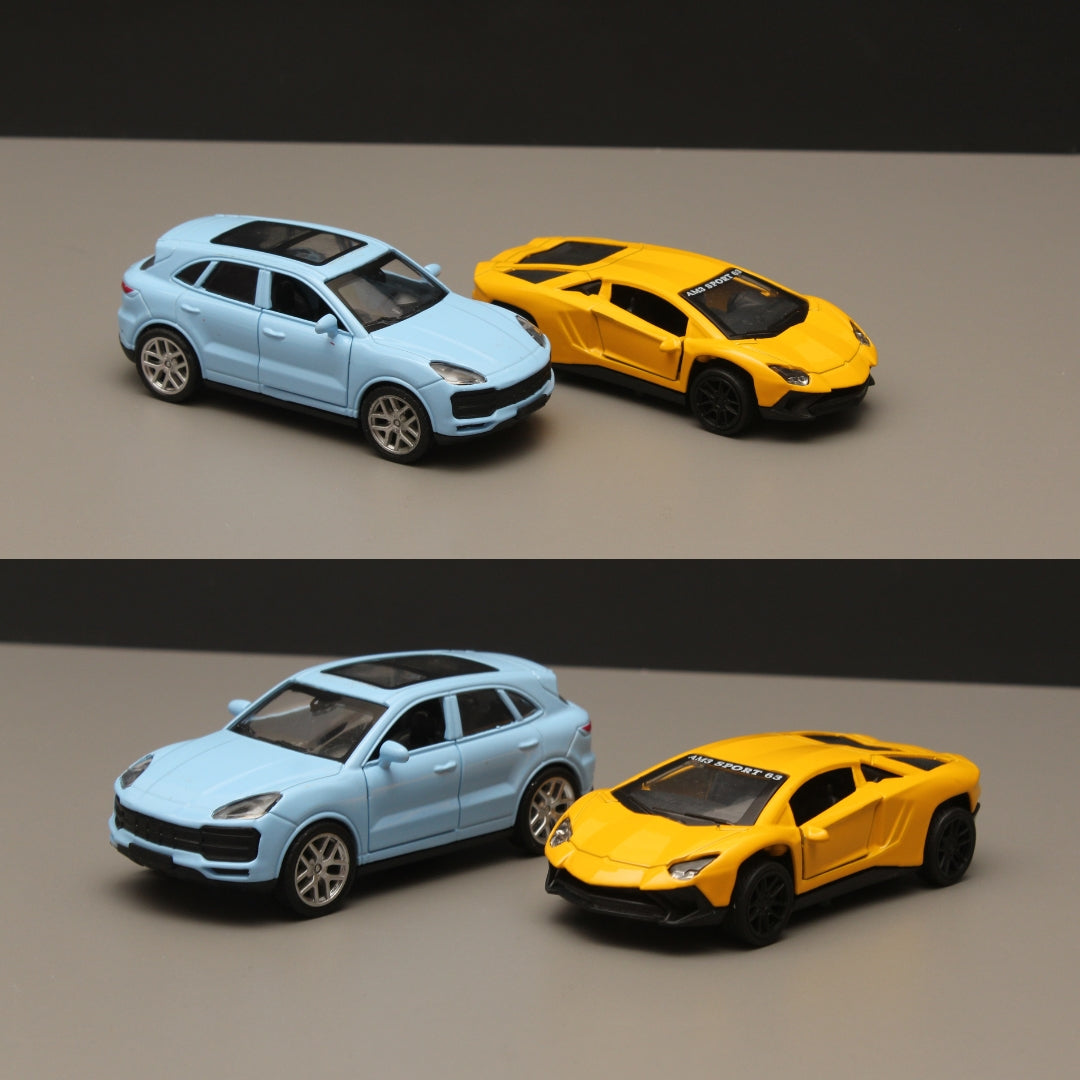 1:43 Porsche, Lambo Diecast Combo -  Kunju Vandi  