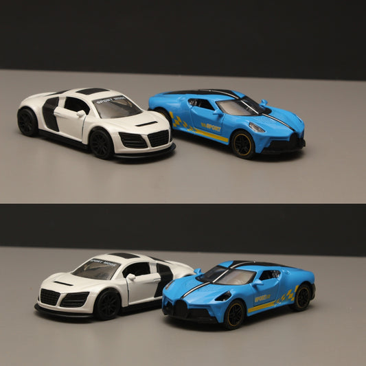 1:43 Bugatti , Audi Diecast Combo