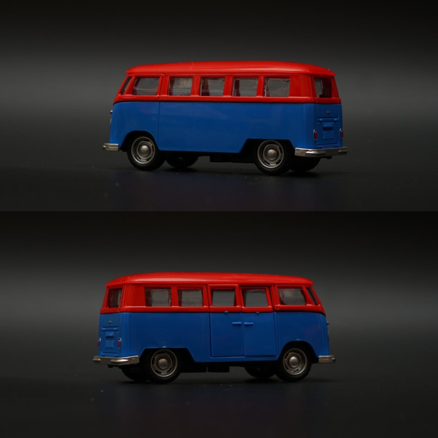 Volkswagen T1 Diecast, Blue-Red -  Kunju Vandi  