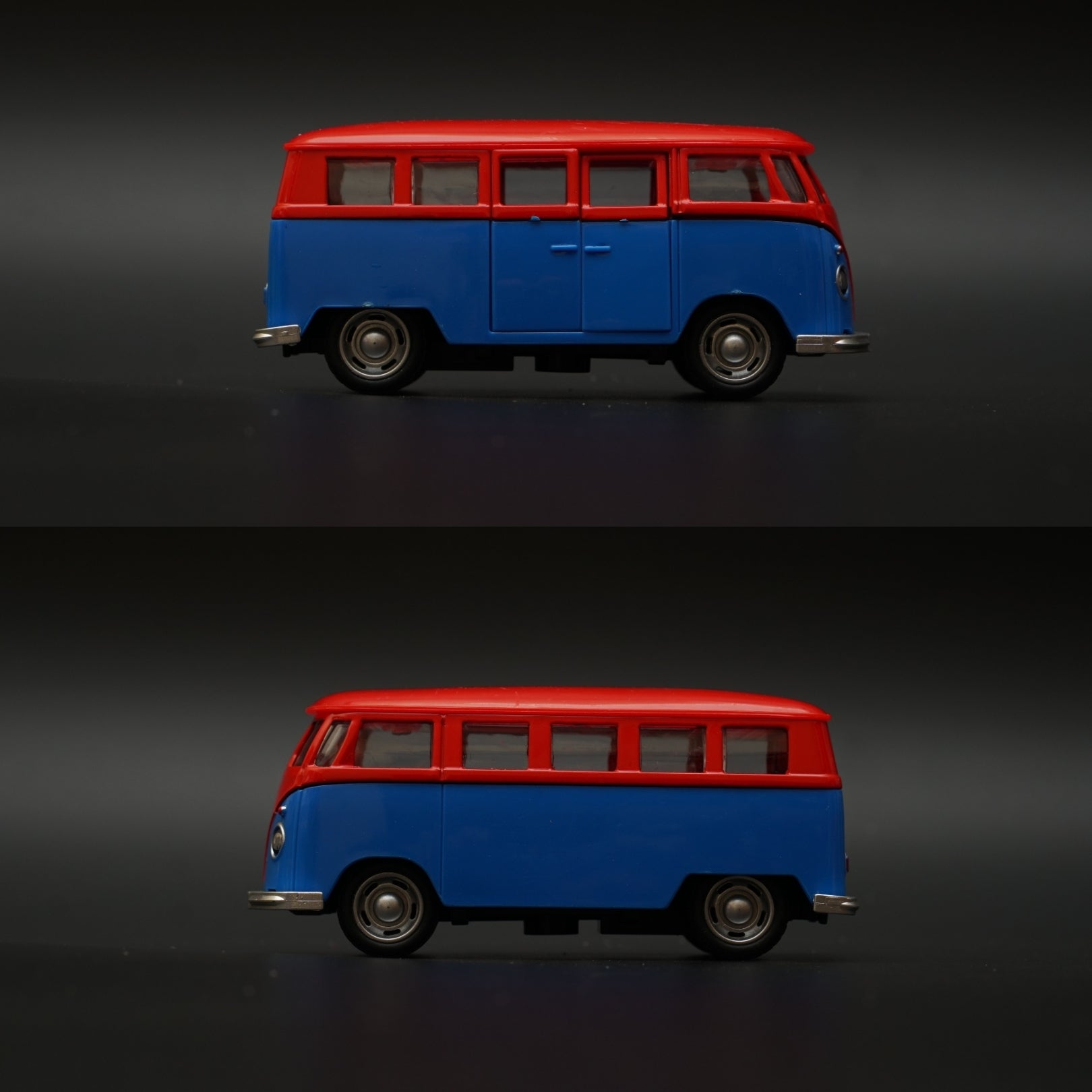 Volkswagen T1 Diecast, Blue-Red -  Kunju Vandi  