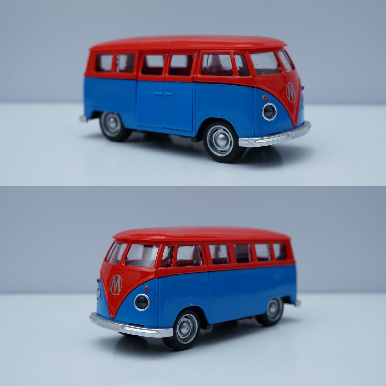 Volkswagen T1 Diecast, Blue-Red -  Kunju Vandi  