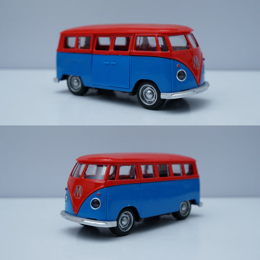 Volkswagen T1 Diecast, Blue-Red -  Kunju Vandi  