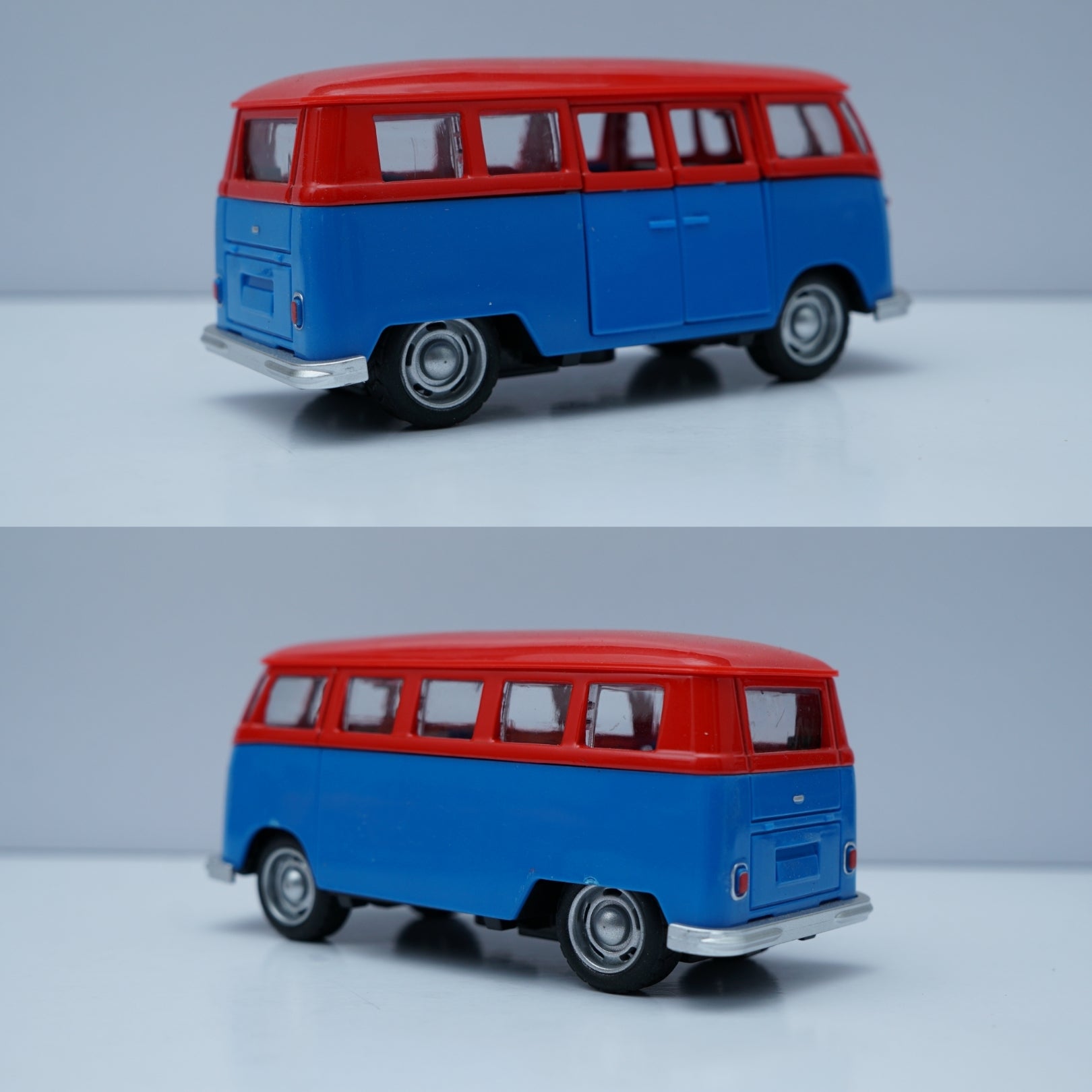 Volkswagen T1 Diecast, Blue-Red -  Kunju Vandi  