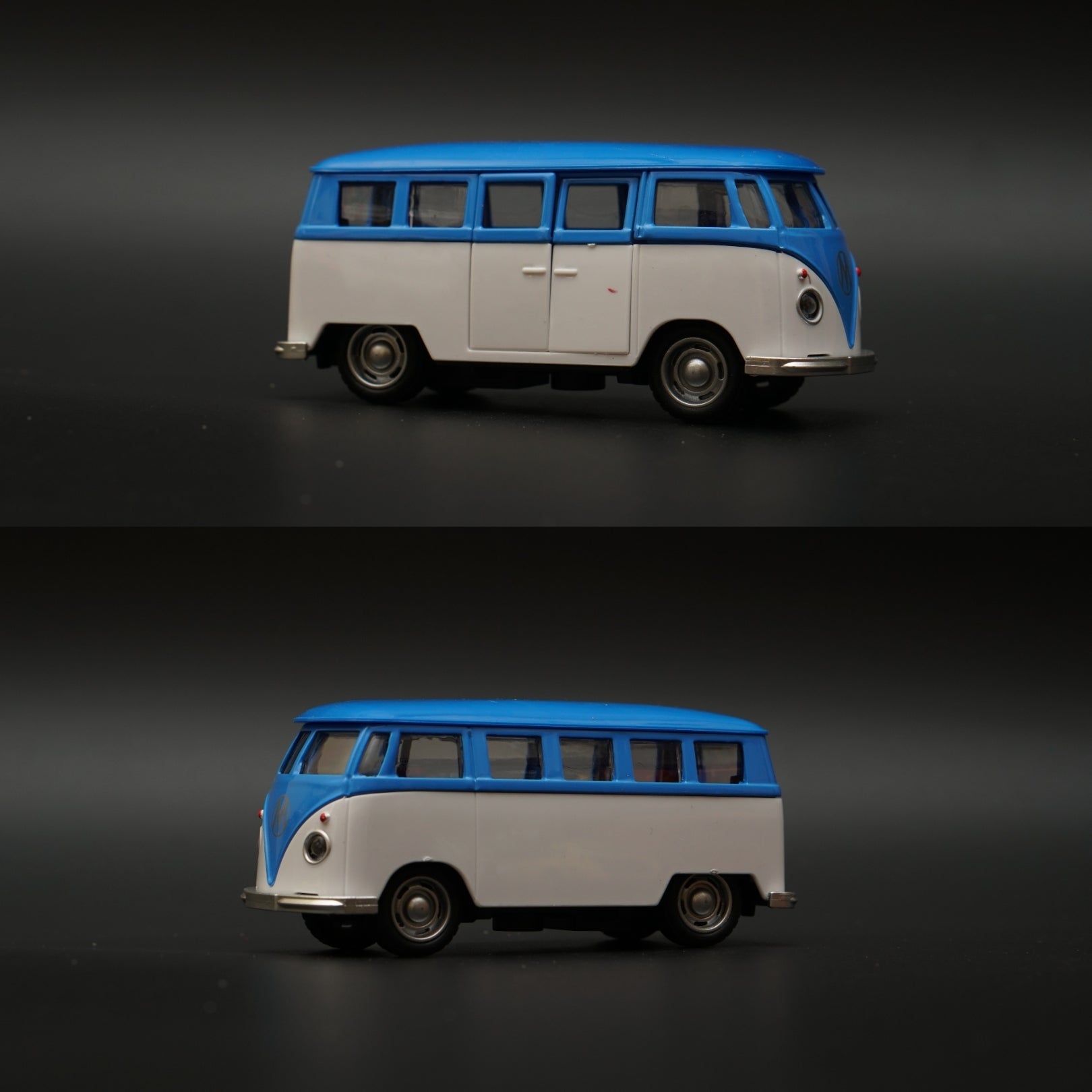 Volkswagen T1 Diecast, Blue-White -  Kunju Vandi  