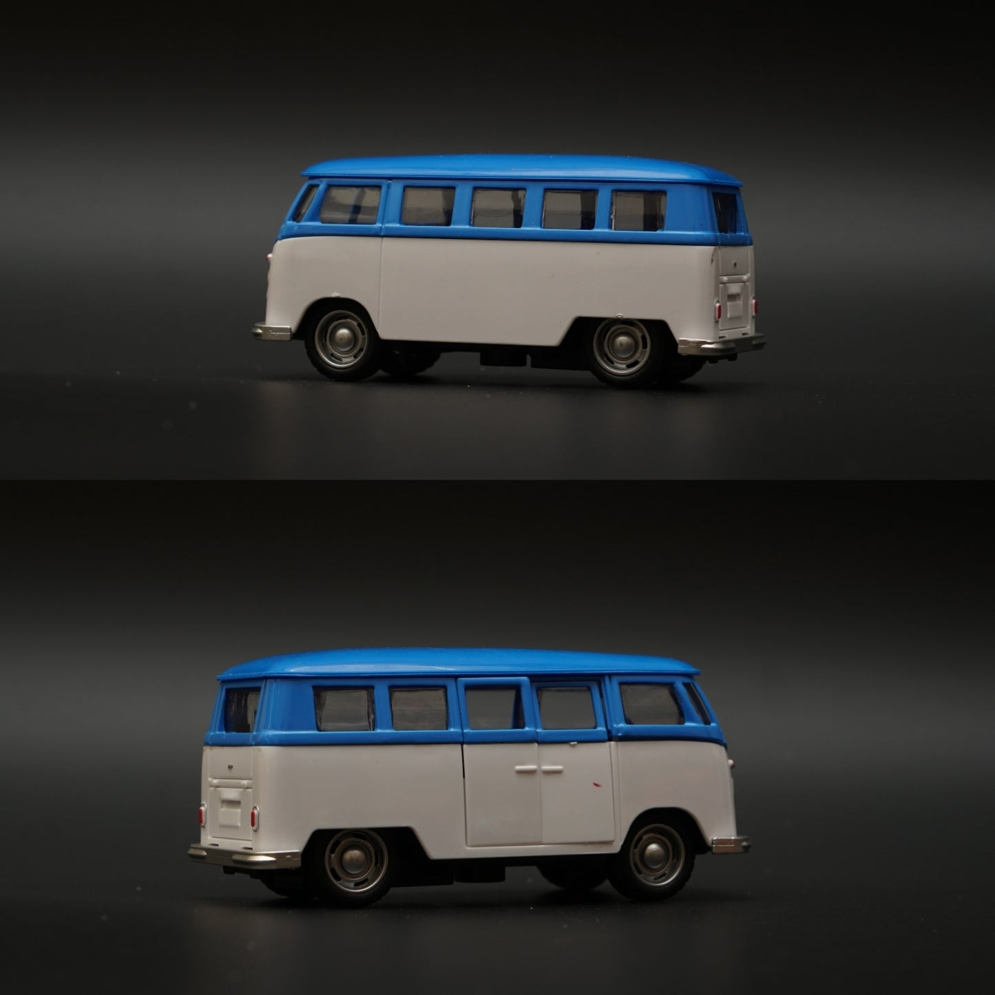 Volkswagen T1 Diecast, Blue-White -  Kunju Vandi  
