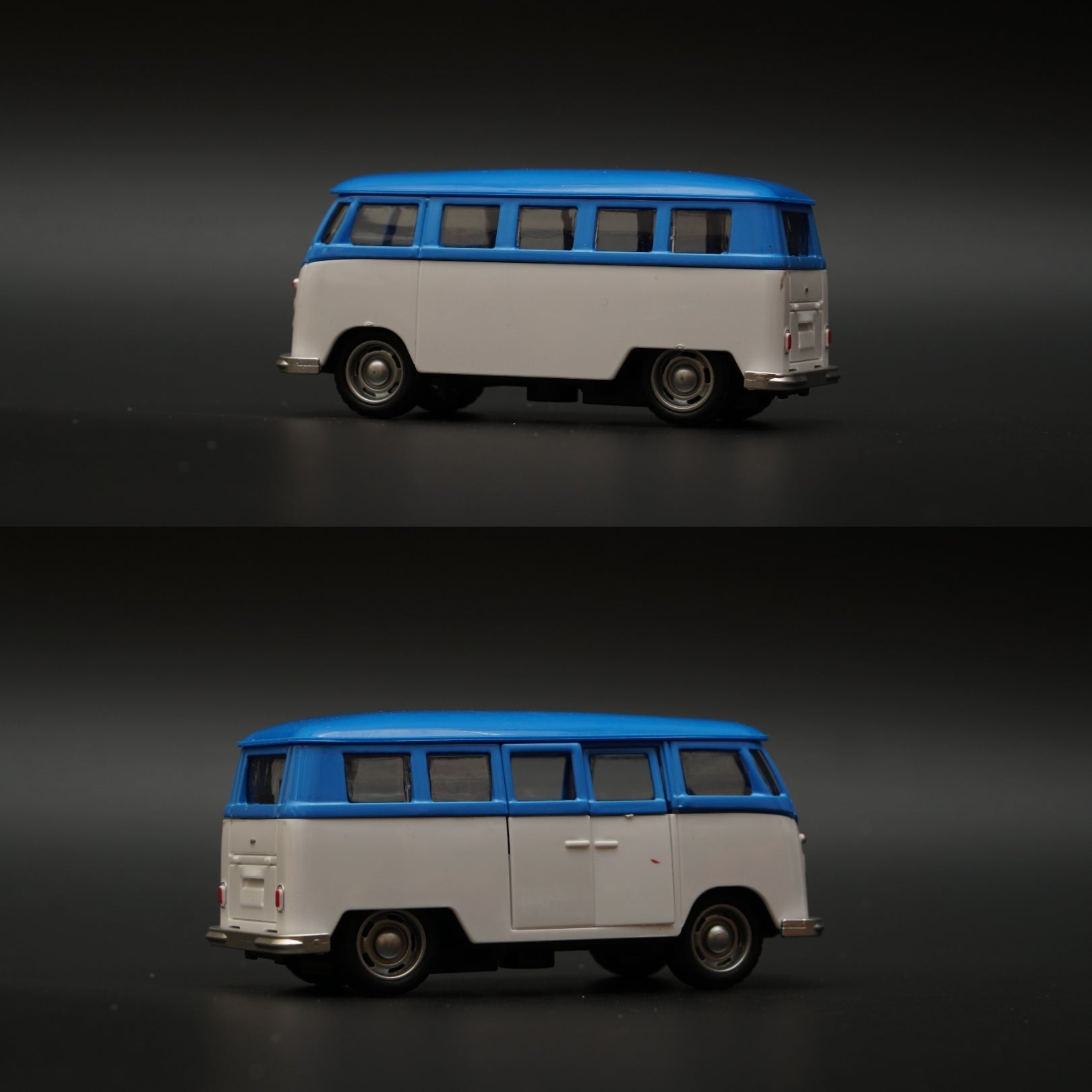 Volkswagen T1 Diecast, Blue-White -  Kunju Vandi  
