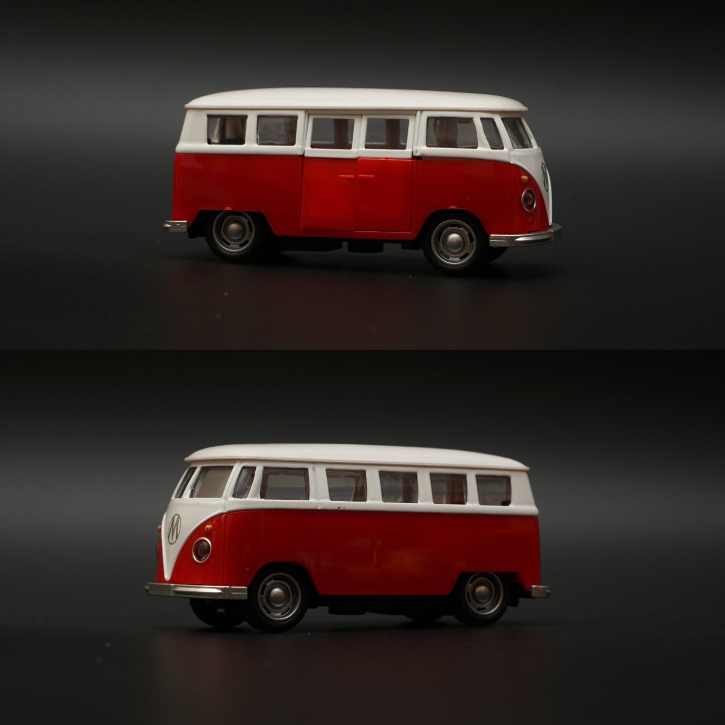 Volkswagen T1 Diecast, Red-White -  Kunju Vandi  