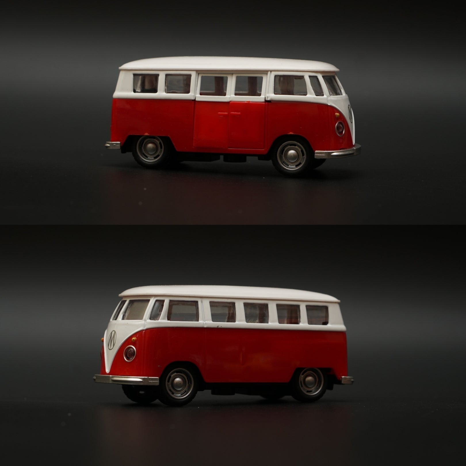 Volkswagen T1 Diecast, Red-White -  Kunju Vandi  