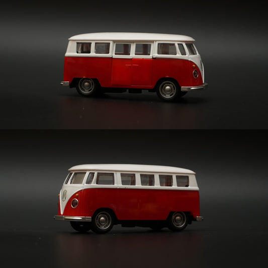 Volkswagen T1 Diecast, Red-White -  Kunju Vandi  