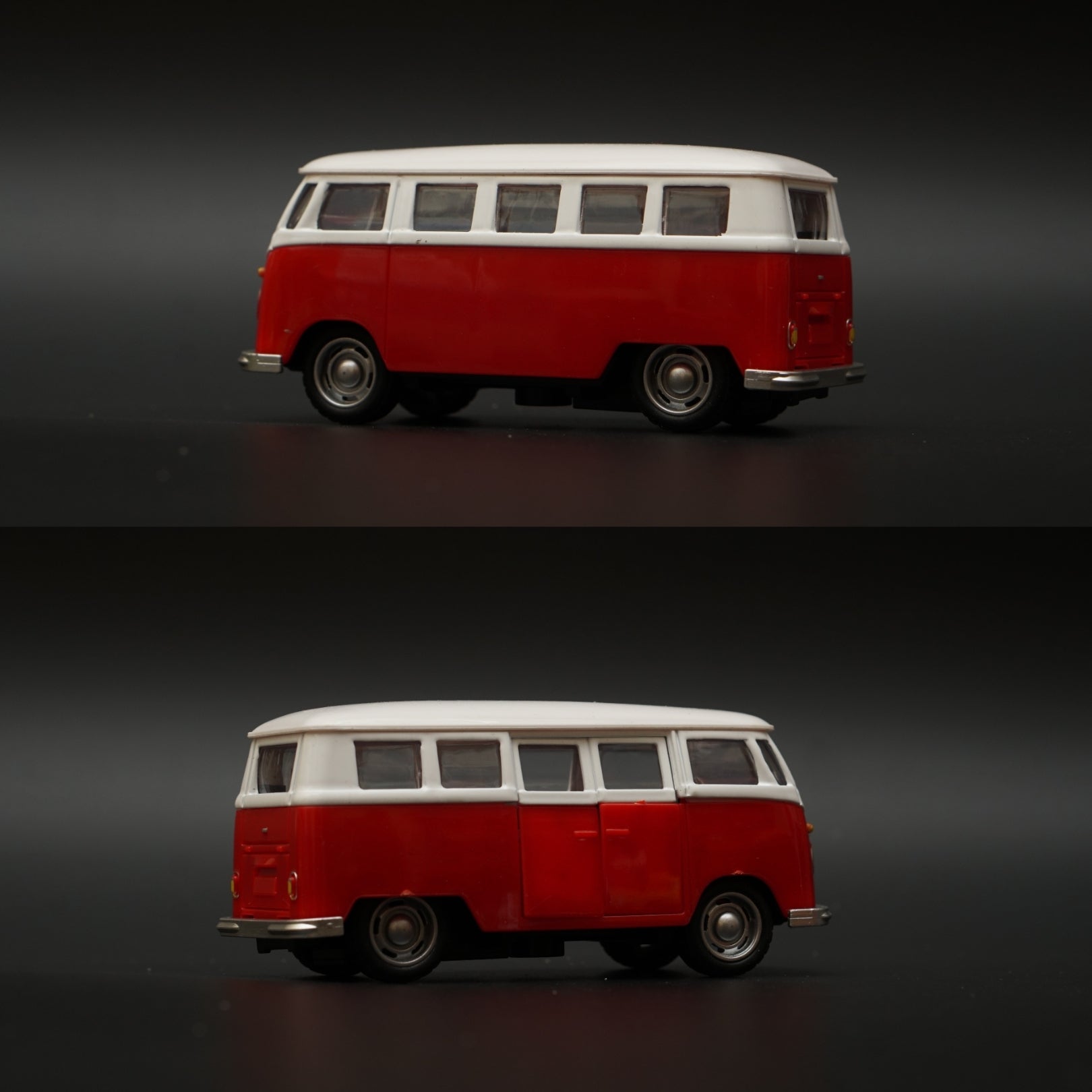 Volkswagen T1 Diecast, Red-White -  Kunju Vandi  