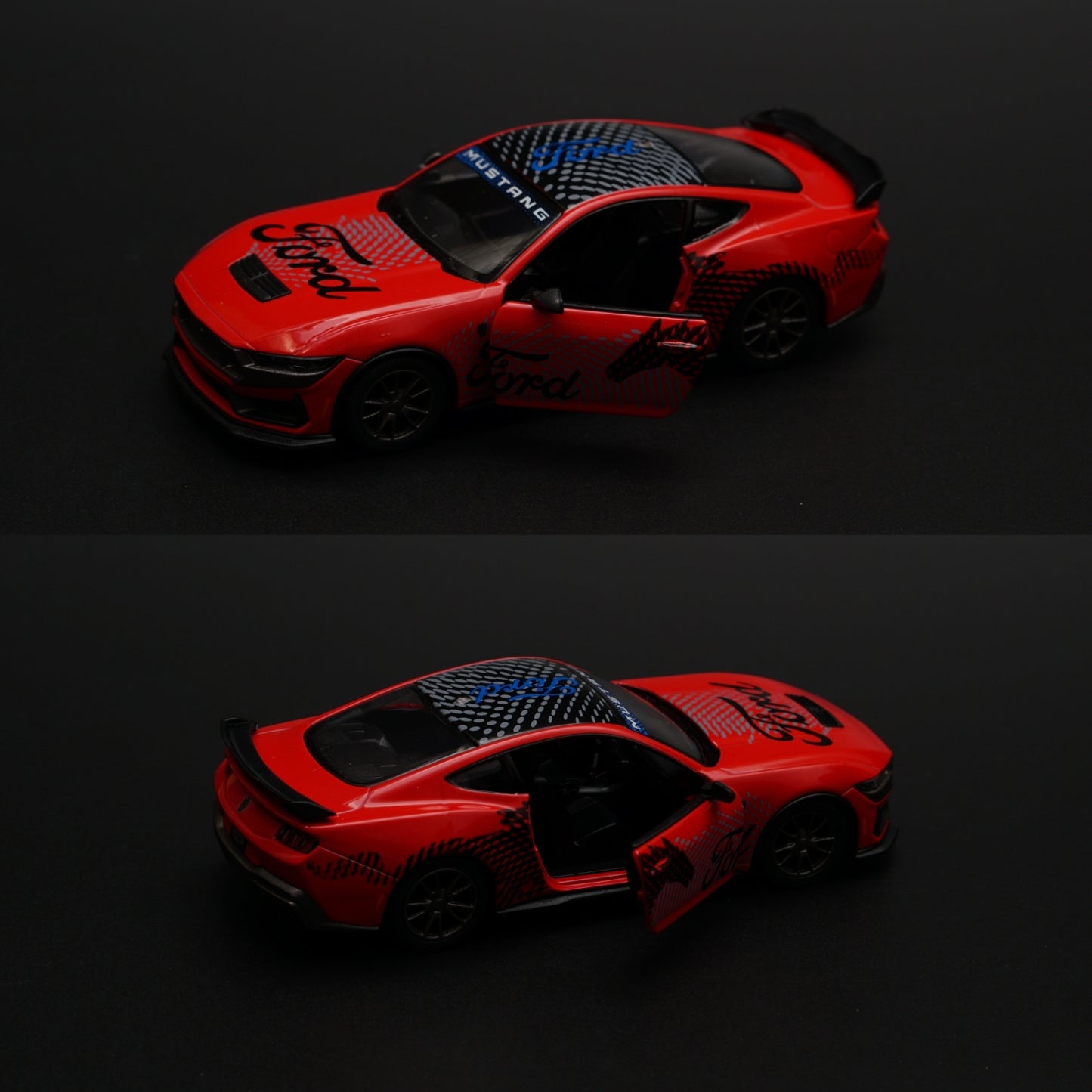 1:36 Kinsmart 2024 Ford Mustang Dark Horse (Red)