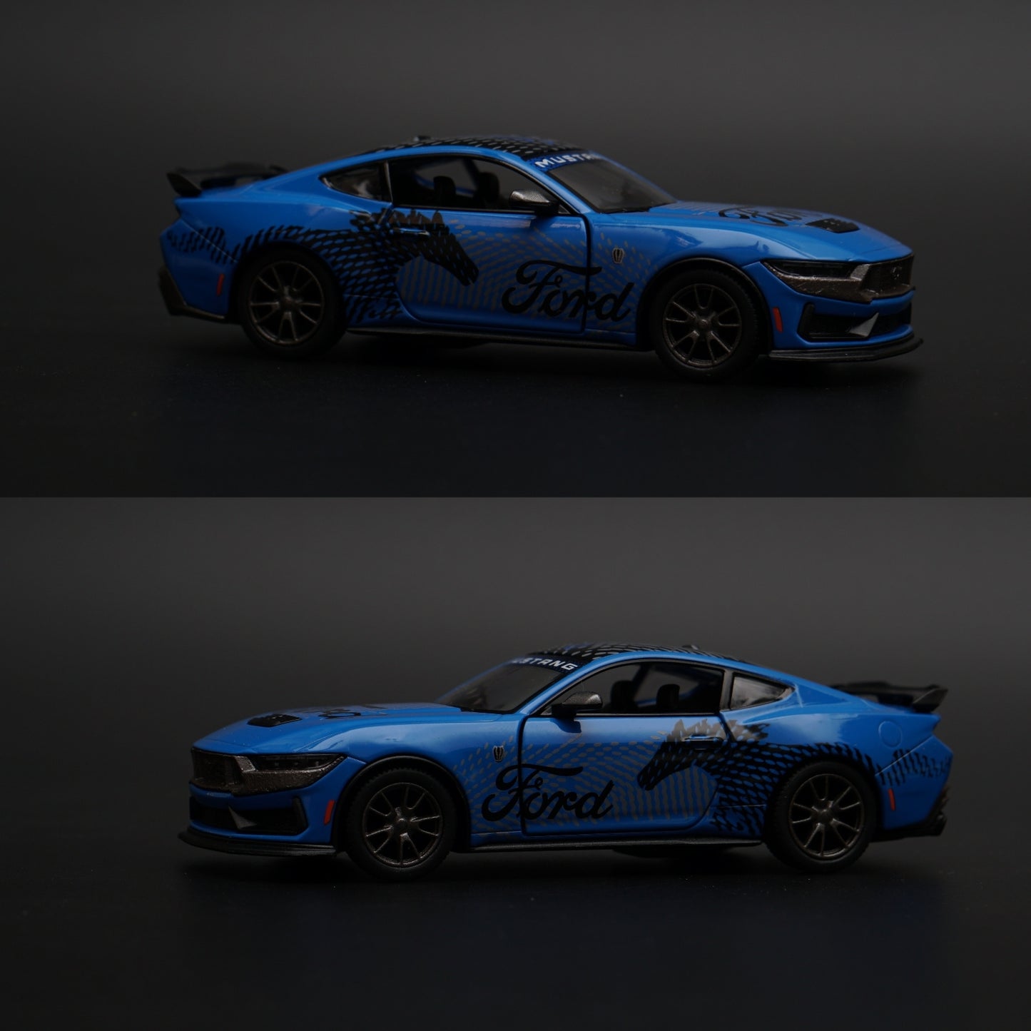1:36 Kinsmart 2024 Ford Mustang Dark Horse (Blue)