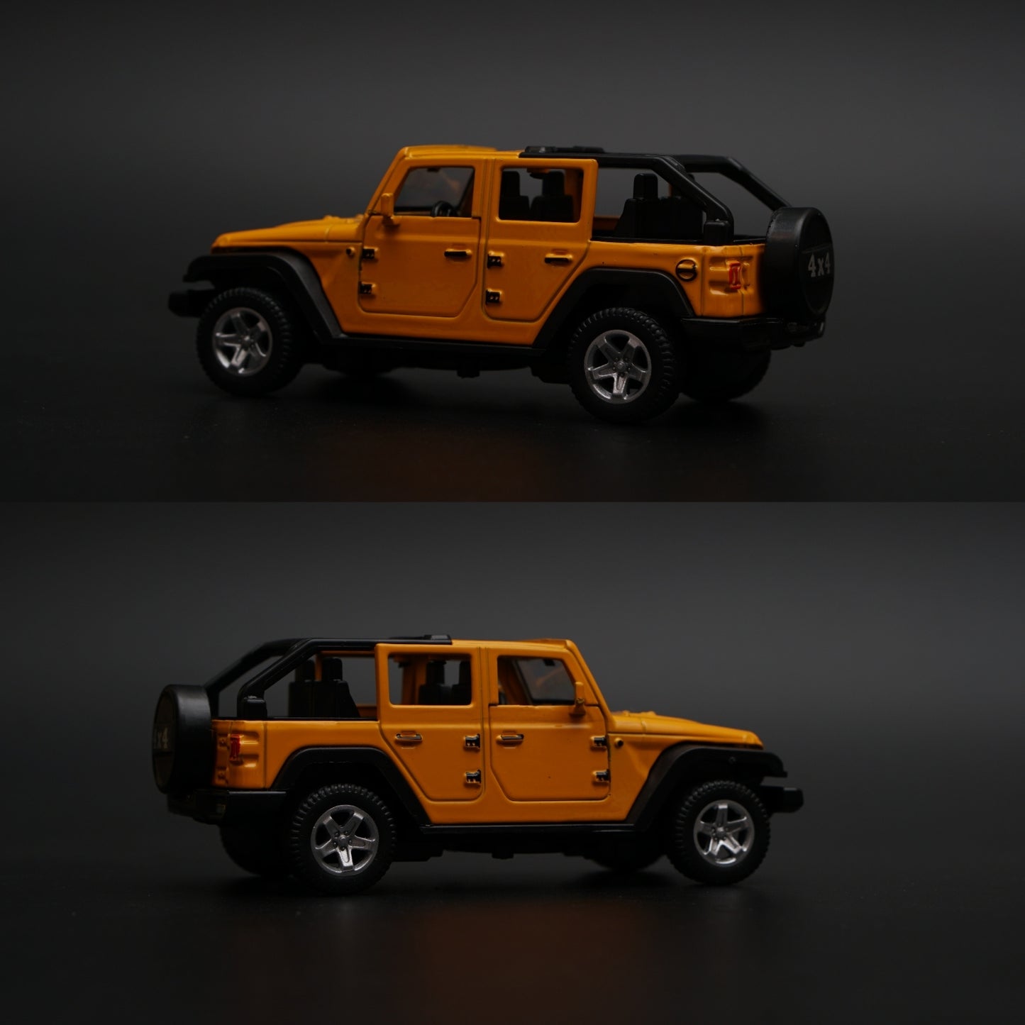1:36 Gwagon , Jeep Diecast Combo ( Black,Yellow )