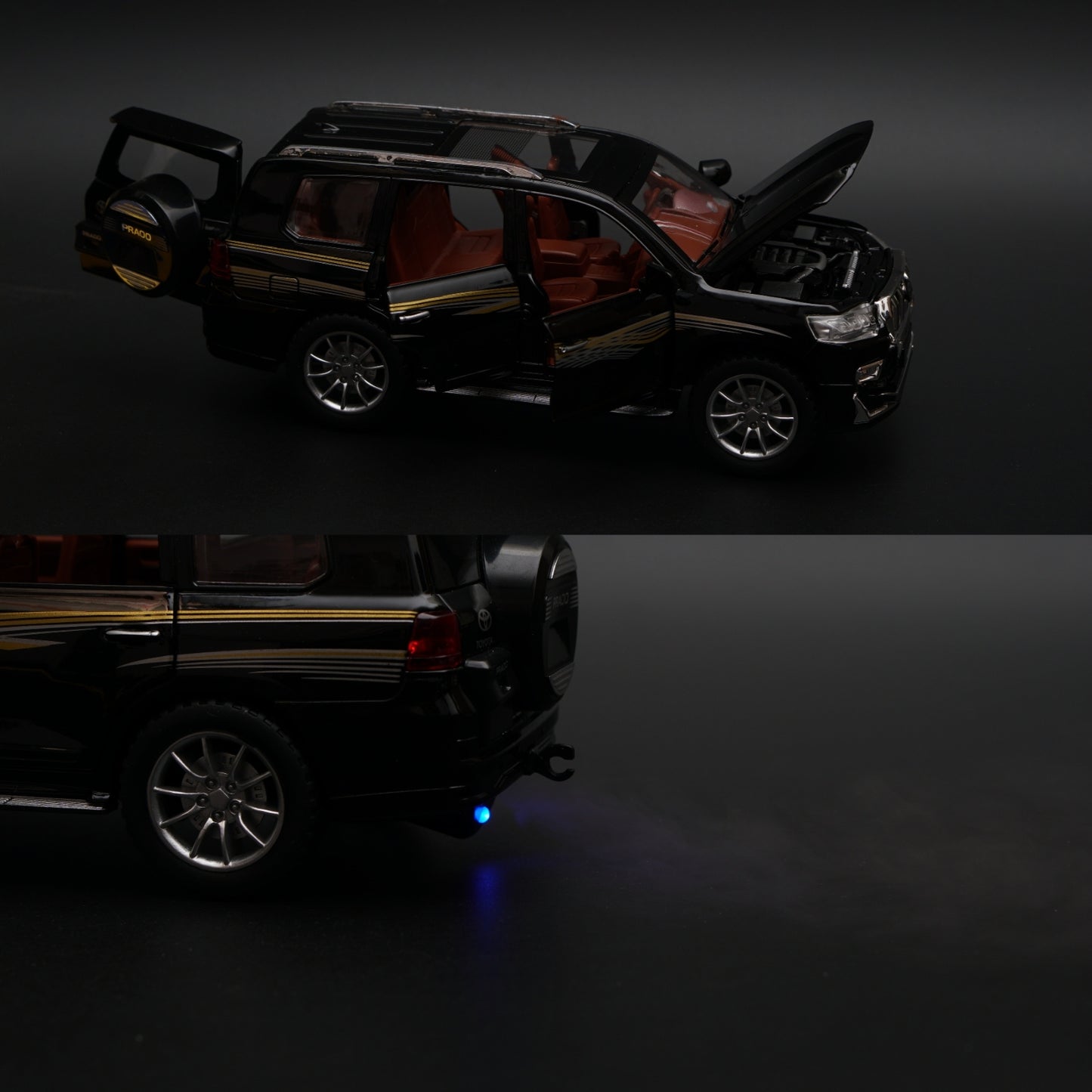 1:24 Toyota Land Cruiser Prado Metal Diecast Car