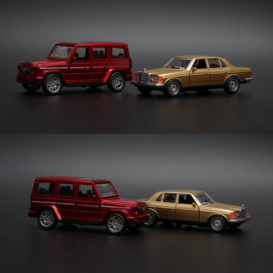 1:36 Gwagon , W123 Diecast combo ( Red,Gold) -  Kunju Vandi  