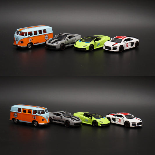 Volkswagen T1 ,Porsche , Lambo,Audi Diecast Combo -  Kunju Vandi  