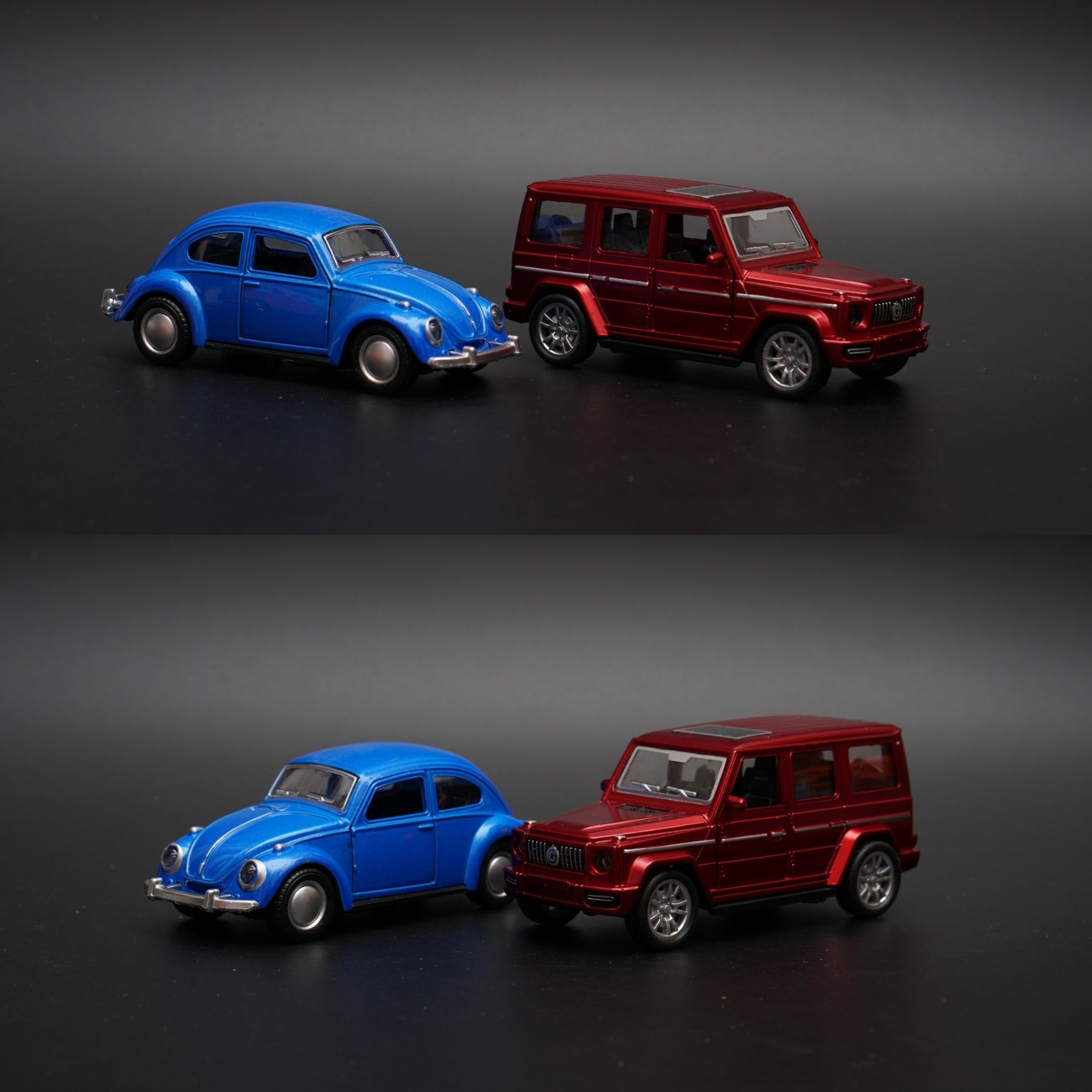 1:36 Gwagon , Beetle Combo (Red,Blue) -  Kunju Vandi  