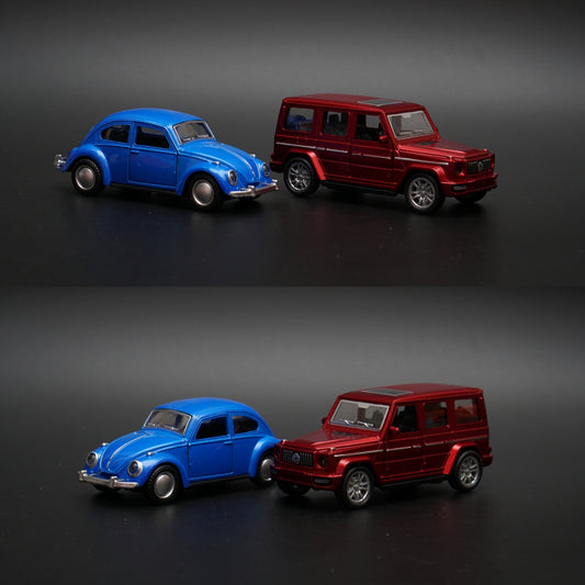 1:36 Gwagon , Beetle Combo (Red,Blue) -  Kunju Vandi  