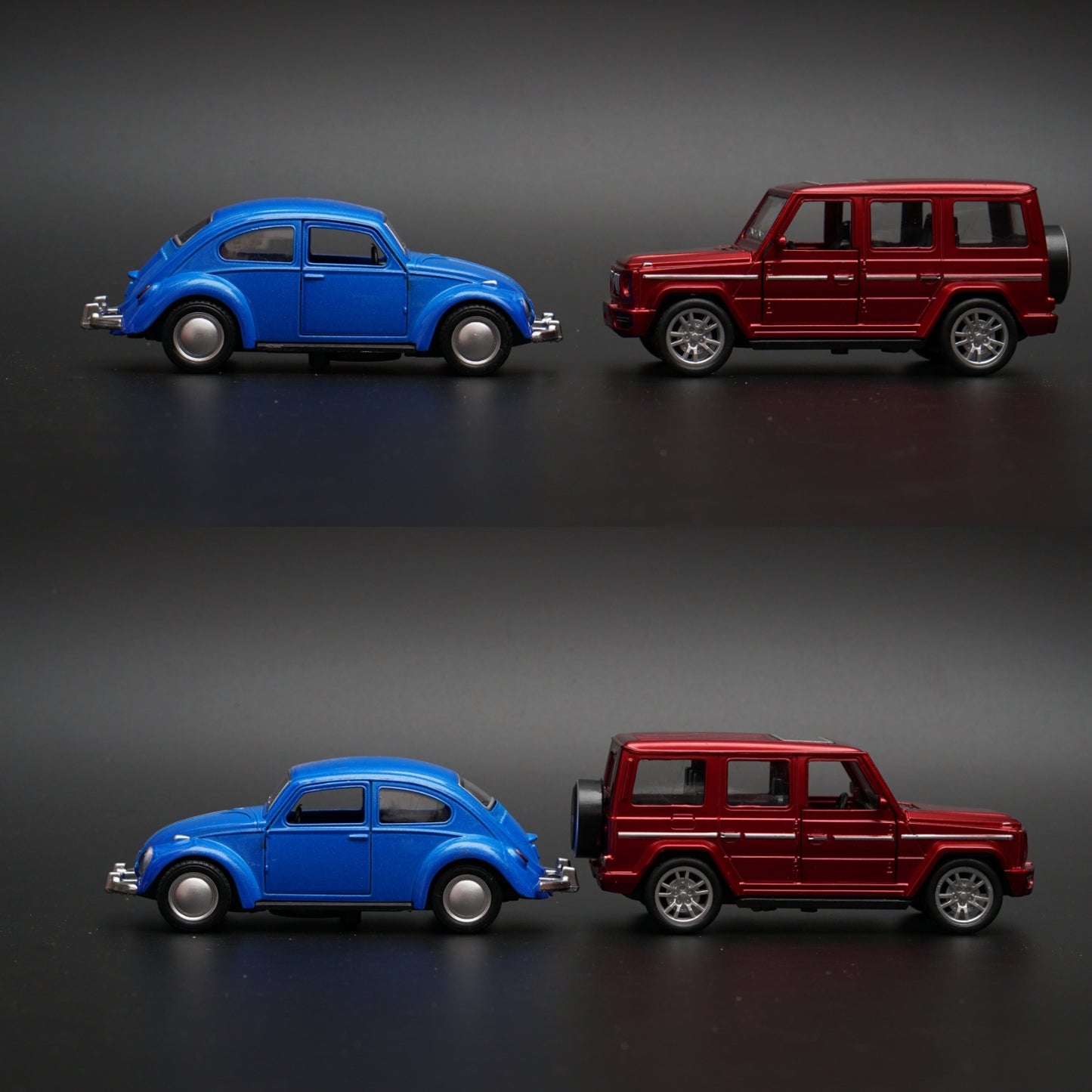 1:36 Gwagon , Beetle Combo (Red,Blue) -  Kunju Vandi  