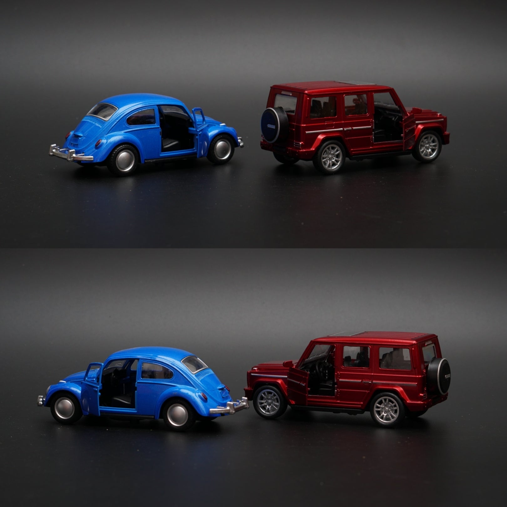 1:36 Gwagon , Beetle Combo (Red,Blue) -  Kunju Vandi  