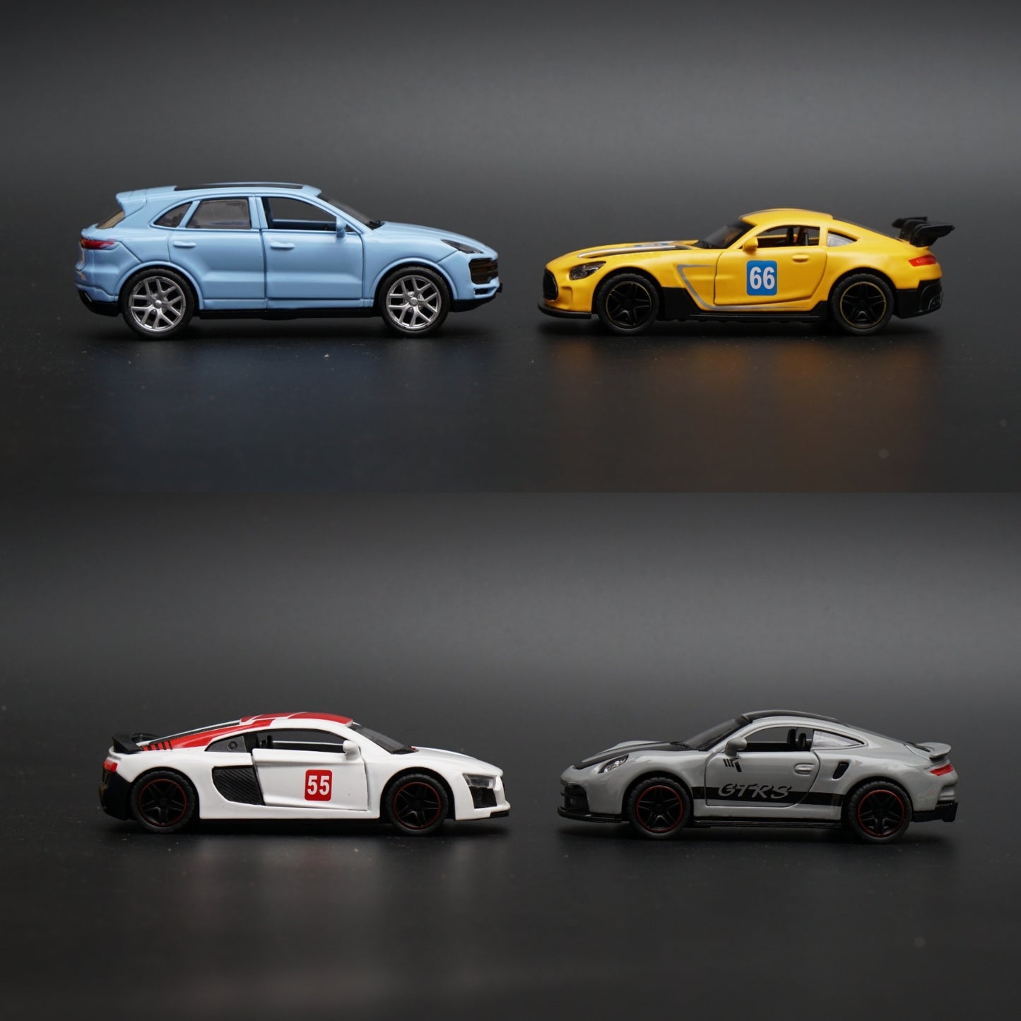 1:43 Porsche , AmgGT , Audi , 4pcs Diecast Combo -  Kunju Vandi  