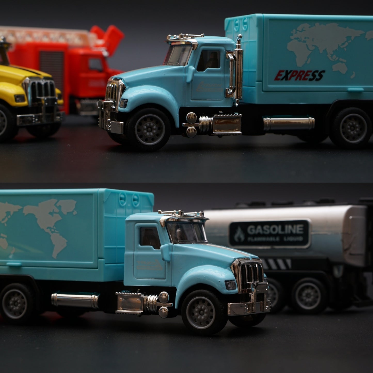 Truck Combo , With Lights , 4 PCs Combo -  Kunju Vandi  