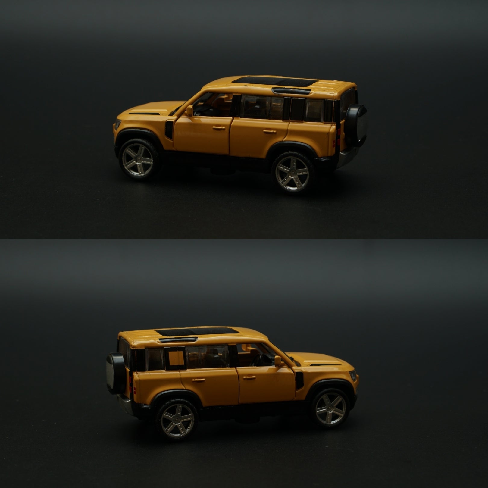 1:43 Defender Yellow Metal Body -  Kunju Vandi  