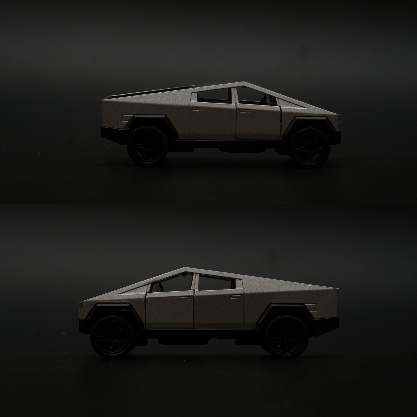1:36 Tesla Cyber Truck Silver Diecast -  Kunju Vandi  
