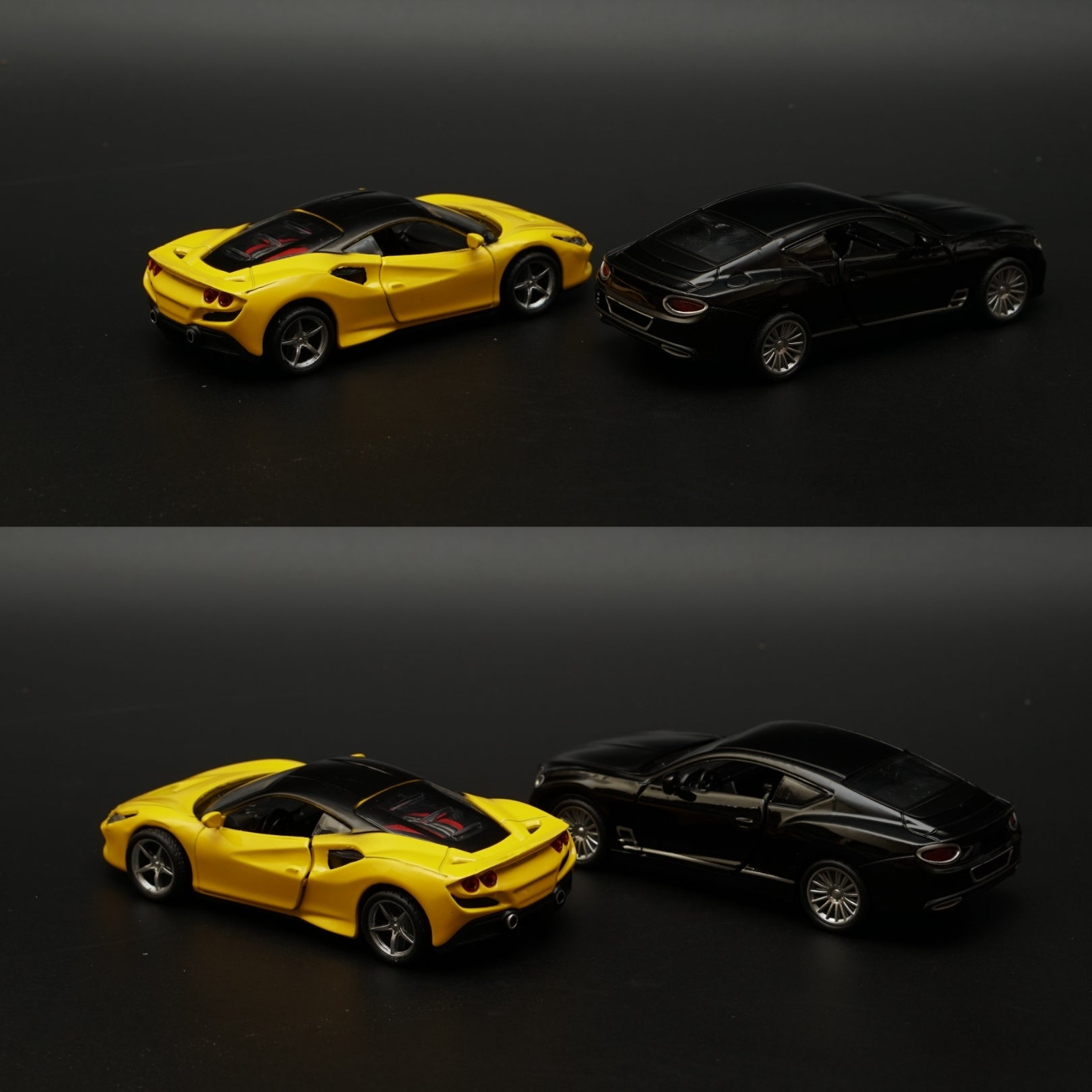 1:36 Ferrari , Bentley Diecast Combo (Yellow,Black) -  Kunju Vandi  