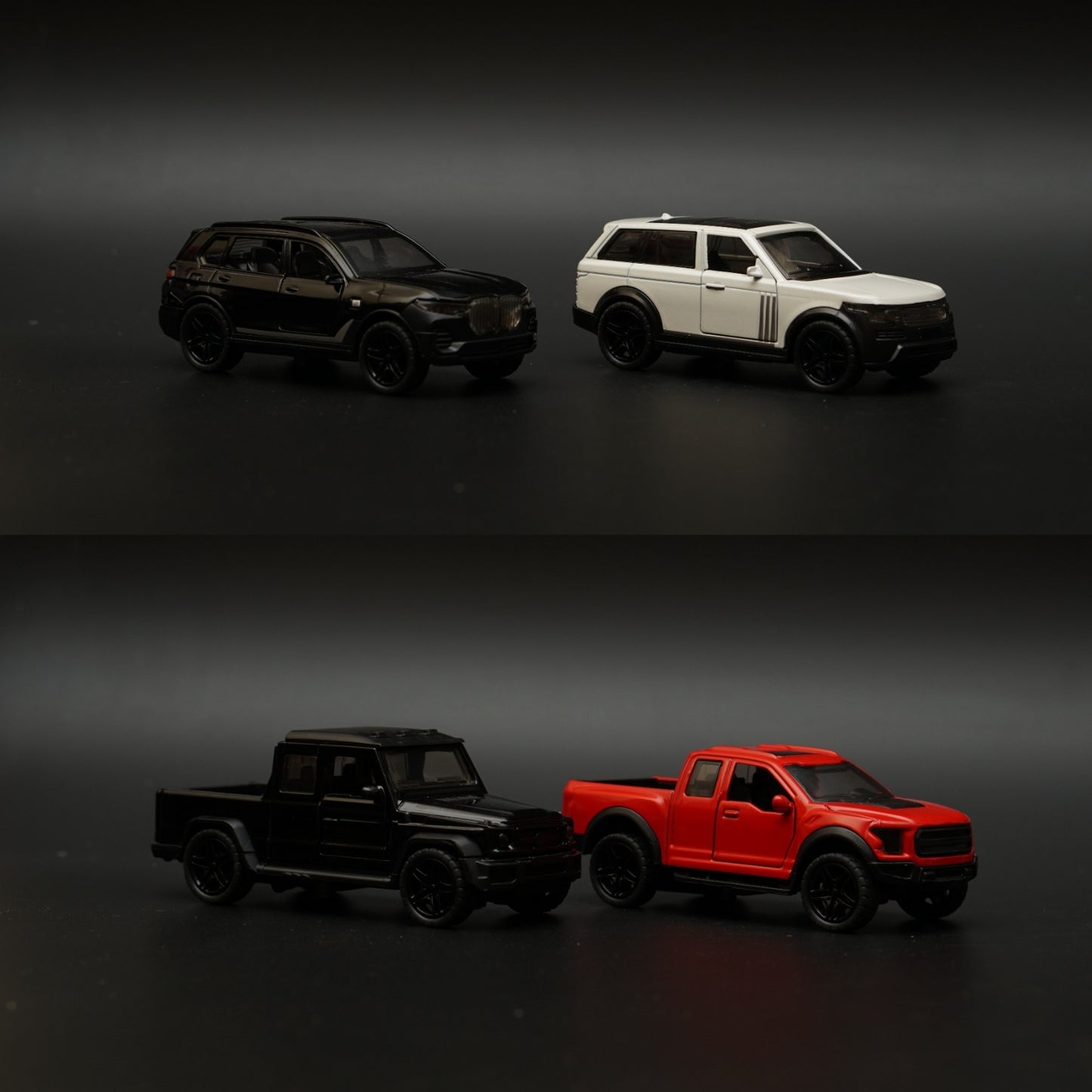 1:43 Raptor, Gwagon, BMW, Range Rover Diecast Combo