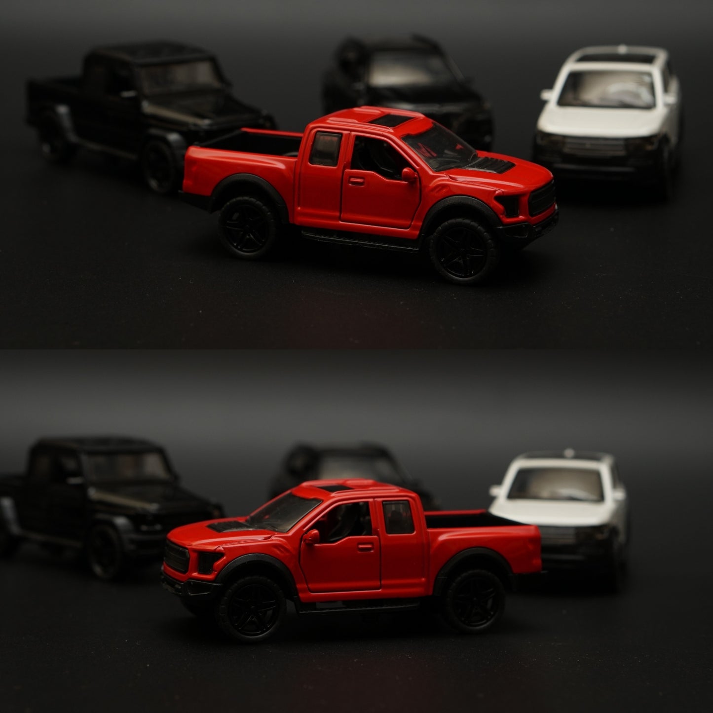 1:43 Raptor, Gwagon, BMW, Range Rover Diecast Combo