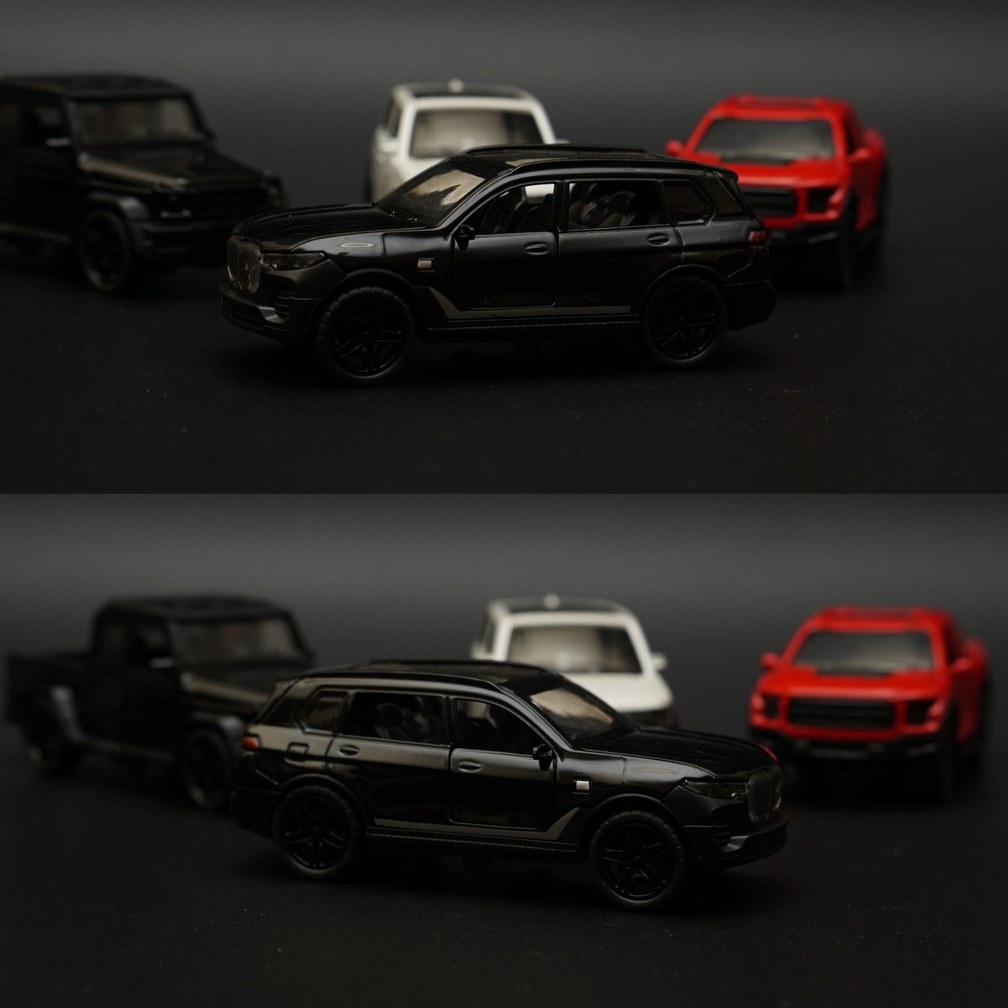 1:43 Raptor, Gwagon, BMW, Range Rover Diecast Combo