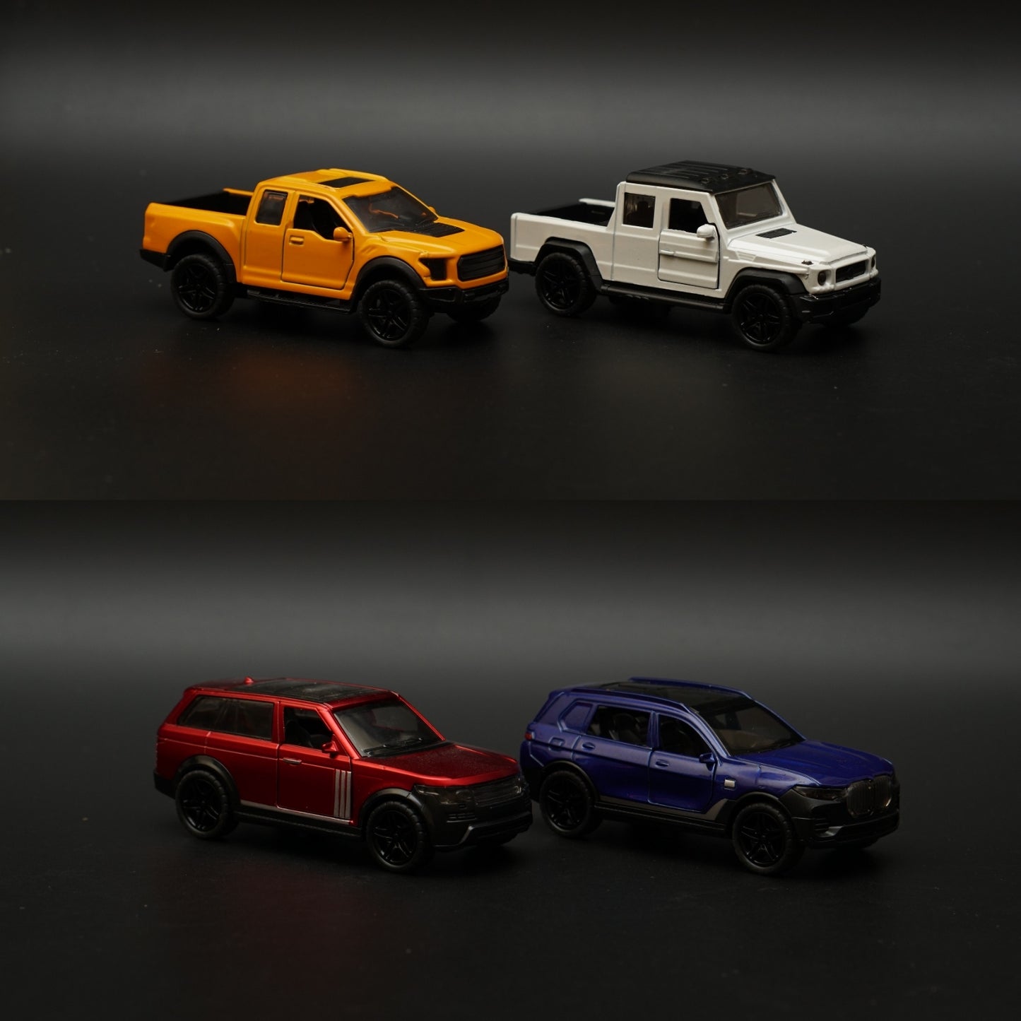 1:43 Raptor, Gwagon, BMW, Range Rover Diecast Combo