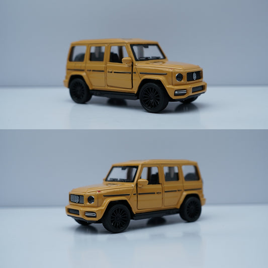 1:43 Scale Diecast SUV G-Wagon Style Model Car (Yellow) -  Kunju Vandi  
