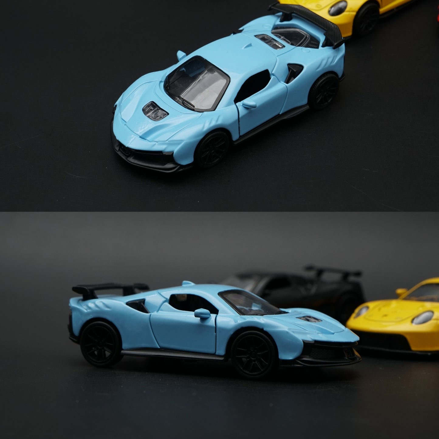 1:43 Hypercar Legends 4-Car Combo | Ferrari · Pagani Zonda · Porsche GT3 RS · Lamborghini Revuelto
