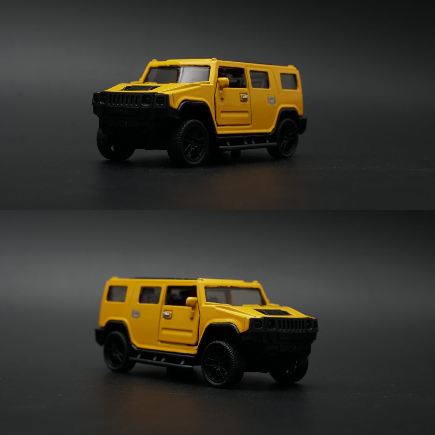 1:43 Hummer H2 Diecast — Yellow | American SUV Collector's Model