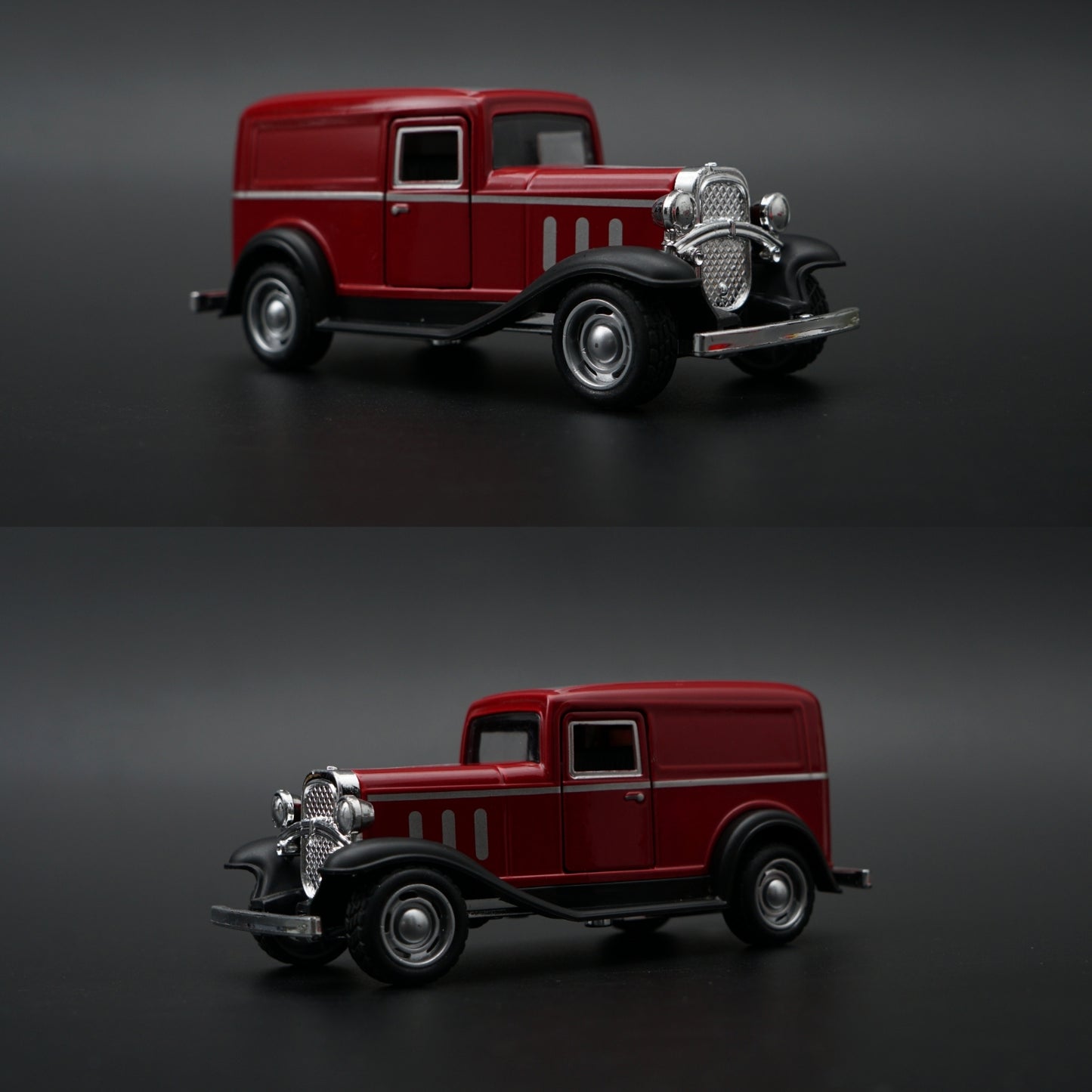 1:43 Ford Model A Delivery Van Diecast — Burgundy | 1930s American Classic