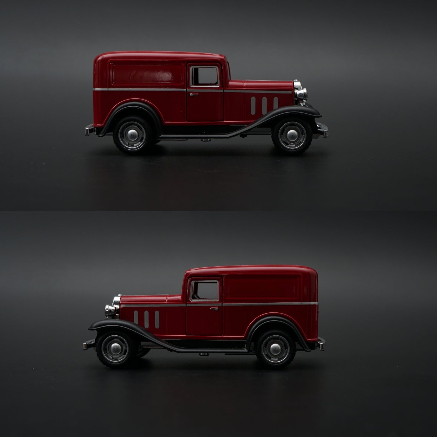 1:43 Ford Model A Delivery Van Diecast — Burgundy | 1930s American Classic