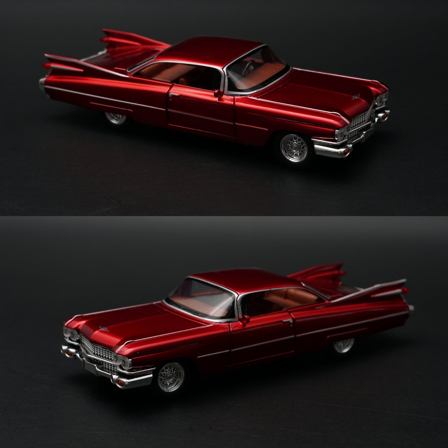 1:32 Cadillac DeVille 1959 Diecast — Candy Red | Full Function Collector's Model