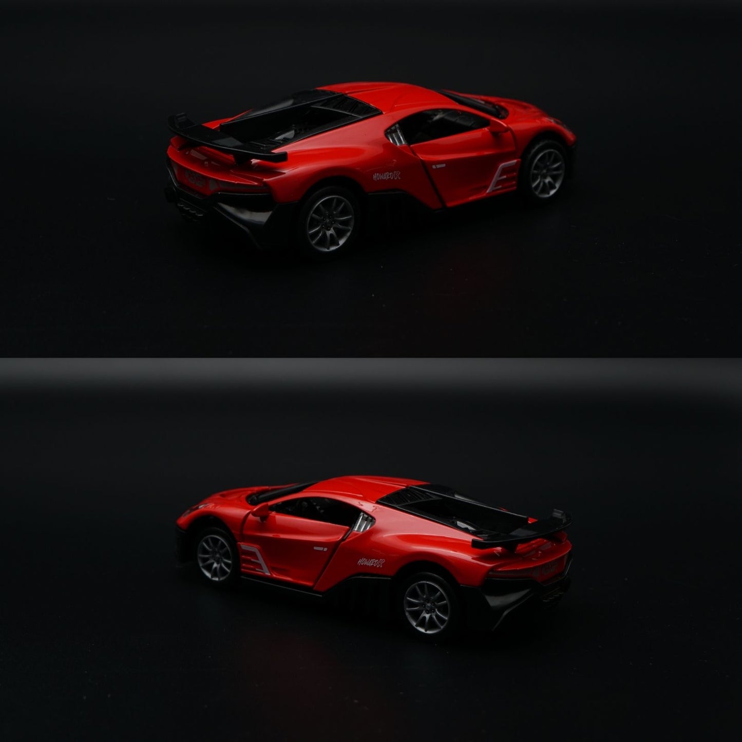 1:36 Bugatti Diecast Hypercar | Red | Racing Number Livery