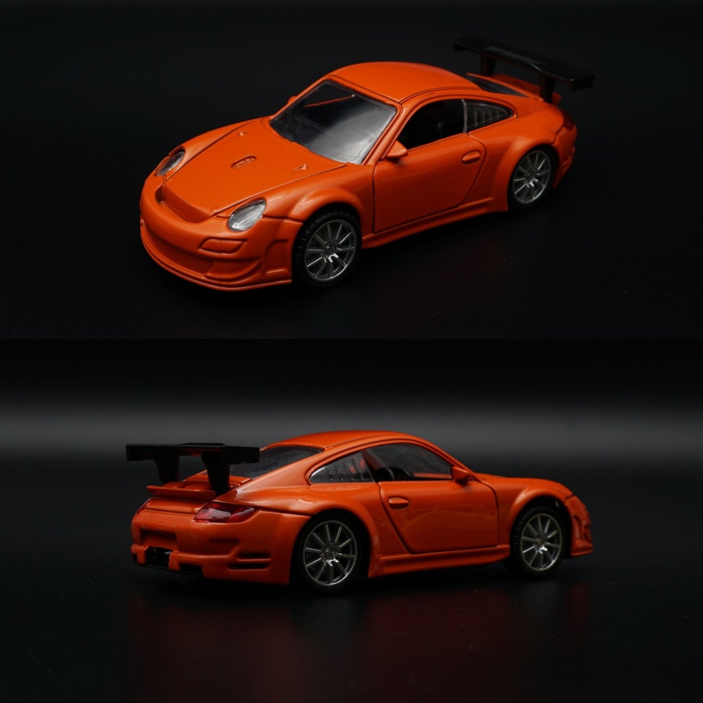 1:32 Porsche Diecast Sports Car | Orange | GT Racing Wing