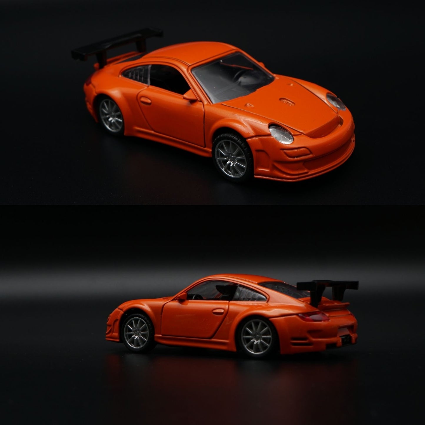 1:32 Porsche Diecast Sports Car | Orange | GT Racing Wing