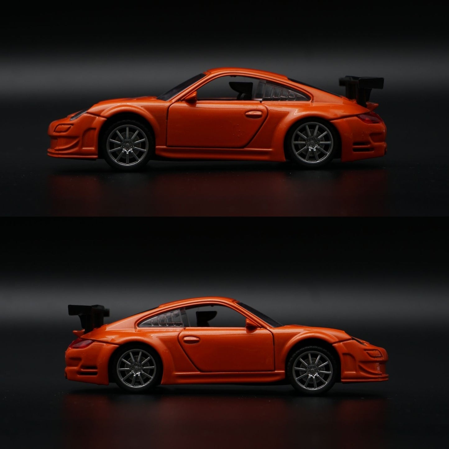 1:32 Porsche Diecast Sports Car | Orange | GT Racing Wing