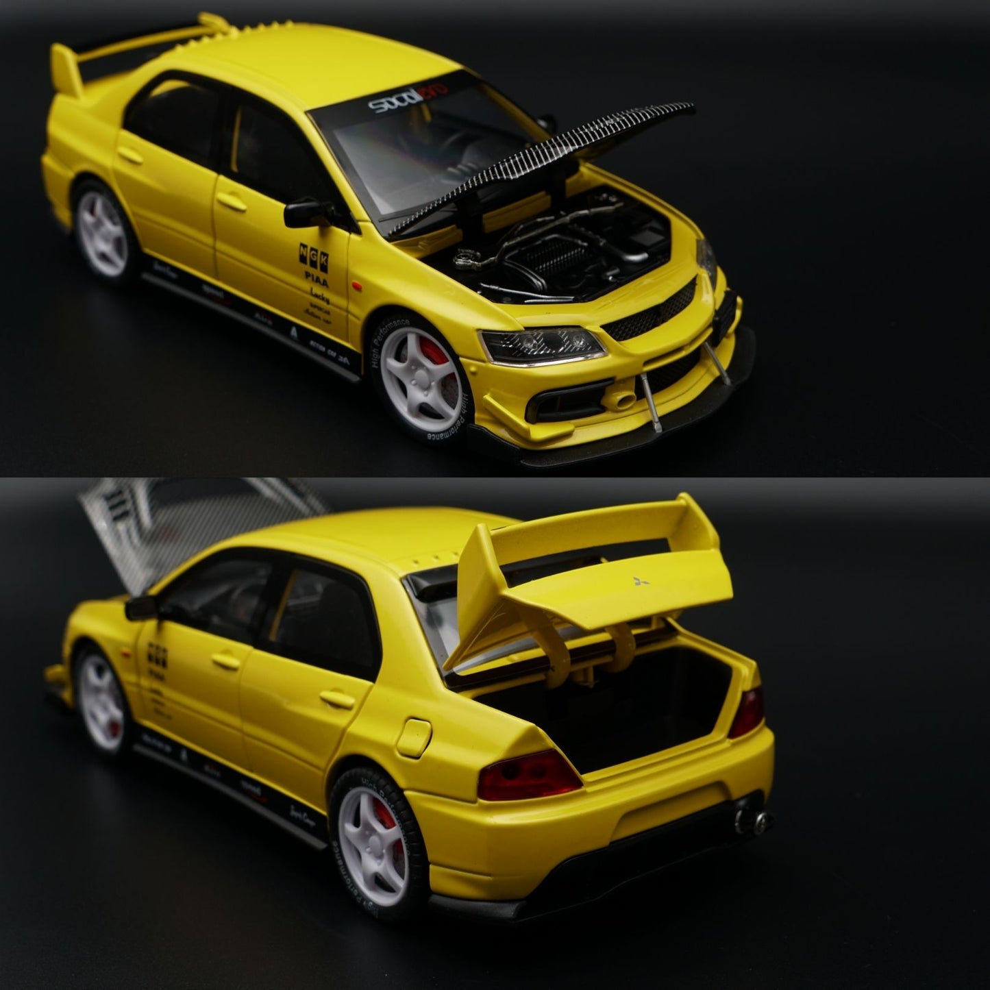 1:24 Lancer Evolution Diecast | Yellow JDM Rally Livery | Collector's Model