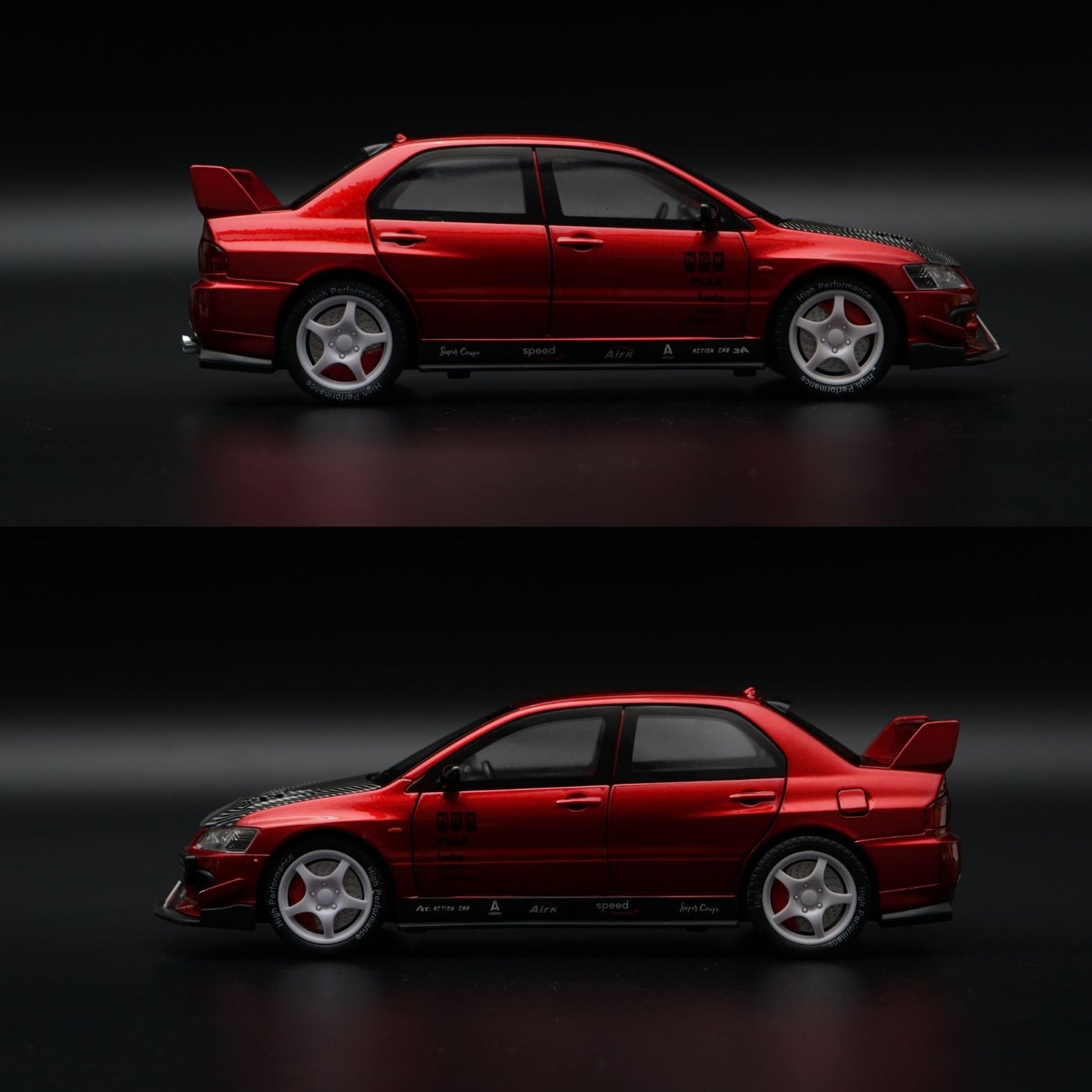 1:24 Lancer Evolution Diecast | Red JDM Rally Livery | Collector's Model