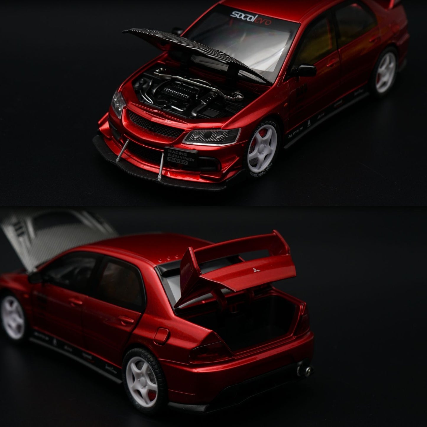 1:24 Lancer Evolution Diecast | Red JDM Rally Livery | Collector's Model
