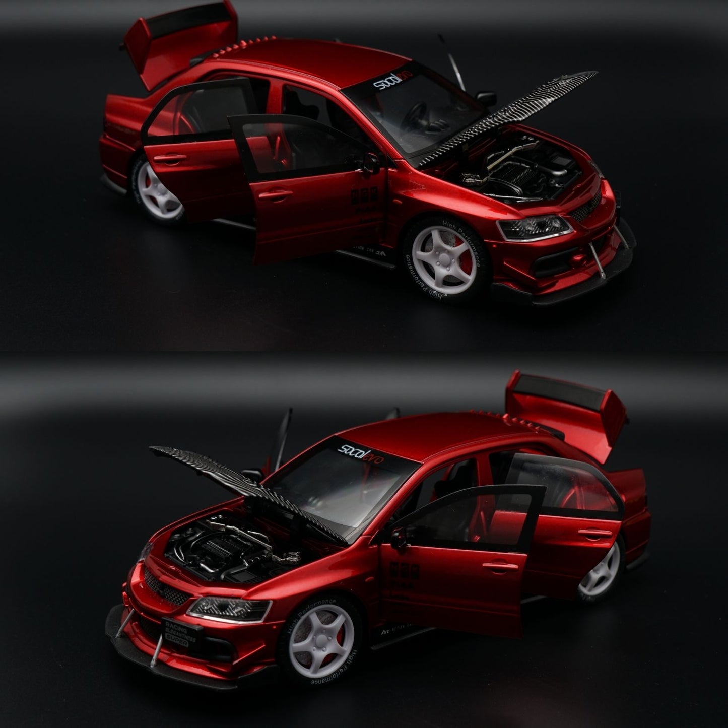 1:24 Lancer Evolution Diecast | Red JDM Rally Livery | Collector's Model